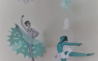 Scherenschnitt-Ballerina